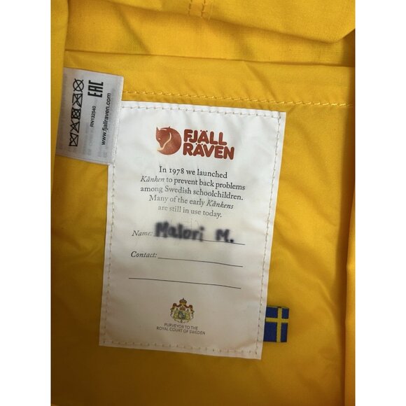 Fjallraven Kanken Mini Everyday Outdoor Backpack Yellow - Very Good Condition main image 10